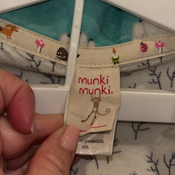 Munki Munki preowned blue polar bears pajama set size XXL - Picture 5 of 10